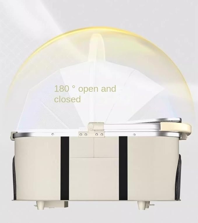 Pet Stroller for Dogs and Cats Folding Dog Stroller with Wheels Travel Pet Cat Stroller with Storage Basket Puppy Stroller for Medium Small Pet Pet Stroller(Black)