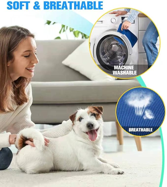 10 in 1 Dog Grooming Hammock Harness with Nail Clippers Nail Trimming Hammock for Pet Grooming Sling Hanger Holder Restaint for Nail Trimming/Clipping (XXS/Under 10lb Blue)