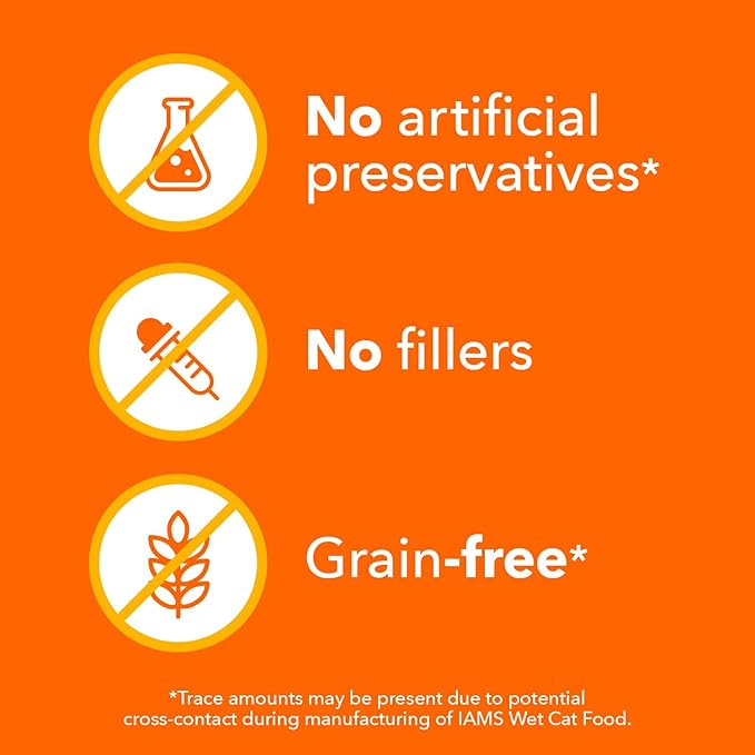 IAMS Perfect Portions Indoor Adult Grain Free Wet Cat Food Pate Salmon Recipe 2.6 oz. Easy Peel Twin-Pack Trays (24 Count 48 Servings)