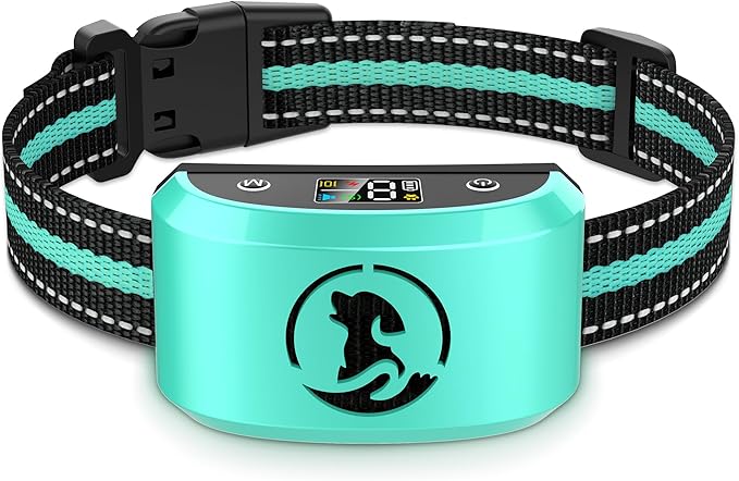 Dog Bark CollarBXQ Bark Collar for Large Dog with 4 Training Modes and 8 Sensitivity Rechargeable Humane Barking Collar with 8 Levels for Vibration&ampShock Waterproof Anti Bark Collars for Dogs
