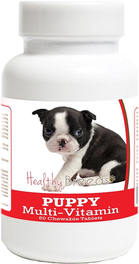 Healthy Breeds Boston Terrier Puppy Dog Multivitamin Tablet 60 Count