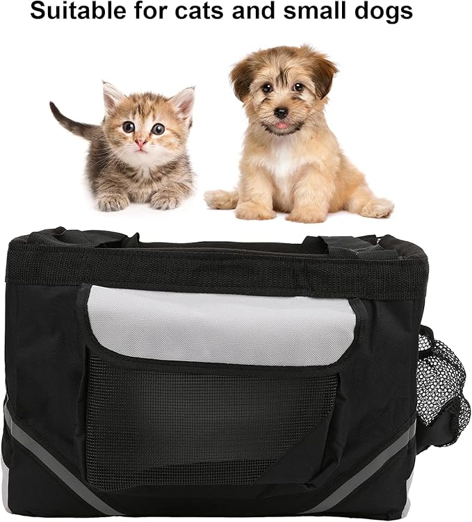 Bike Basket Dog Bicycle Carrier Waterproof 15x11x9.8inch Dog Bicycle Bag Lightweight for Small Medium Pet Dogs