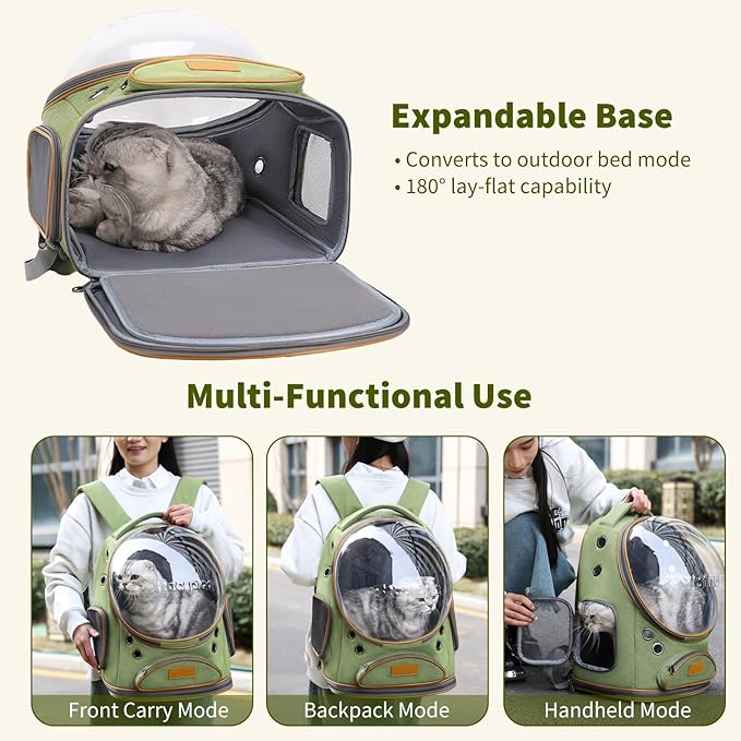 Cat Carrier BackpackSpace Capsule Pet Backpack Carrier for Small Dogs and Animals & Pet SuppliesFoldable Dog Carrier with Front PocketAirline-ApprovedDesigned for TravelHiking Walking&ampOutdoor Use