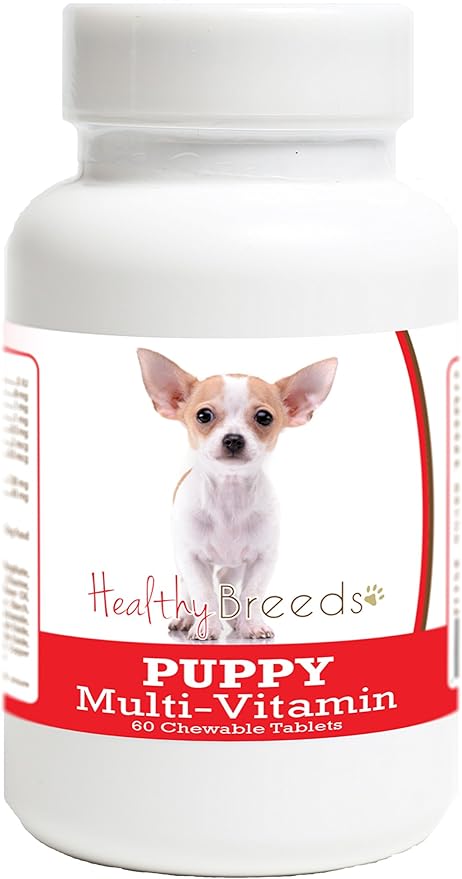 Healthy Breeds Chihuahua Puppy Dog Multivitamin Tablet 60 Count