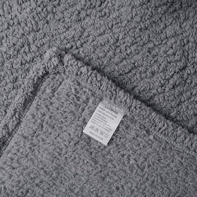 1 Pack 3 Calming Blankets Fluffy Premium Fleece Pet Blanket Soft Sherpa Throw for Dog Puppy Cat Beige/Black/Grey Medium (30 x20'')