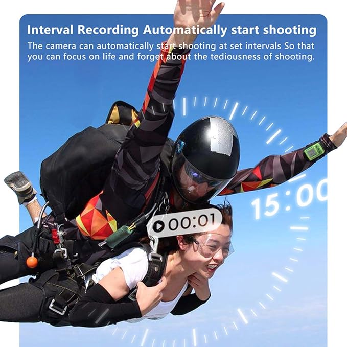 1.47in Thumb Sized Small Camera with 180° Rotating Lens 2.7K Video Strong Magnetic for Capturing Life's Moment