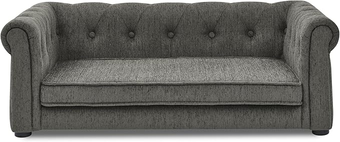 KEIKI 39 Dog Bed for Medium and Large Dogs Elevated Pet Sofa Bed Durable Elevated Couch Bed with Legs Dark Gray