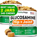(2 Pack) Glucosamine for Dogs - 340 Mobility Chews - Advanced Hip and Joint Supplement for Dogs - Glucosamine Chondroitin - MSM - Joint Pain Relief - Made in USA