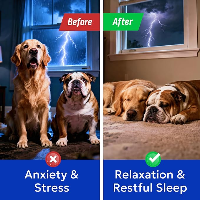 (MAX Strength) Melatonin for Dogs to Sleep &amp Anxiety Aid - Medium &amp Small Breeds - 6mg Doggie Sleeping Pills - 120 Treats