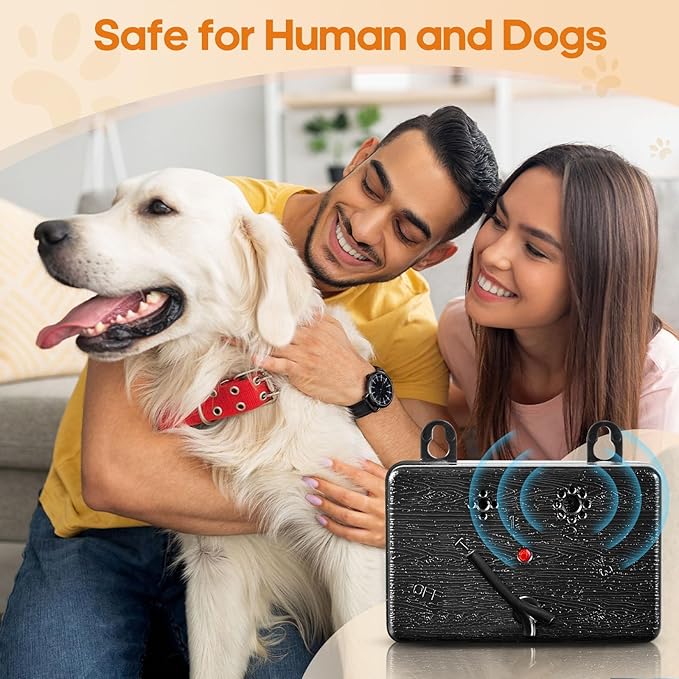 Anti Barking Device 50FT Dog Barking Control Devices with 3 Adjustable Modes Ultrasonic Dog Bark Deterrent Devices for Indoor &amp Outdoor Dog Barking Silencer Bark Box