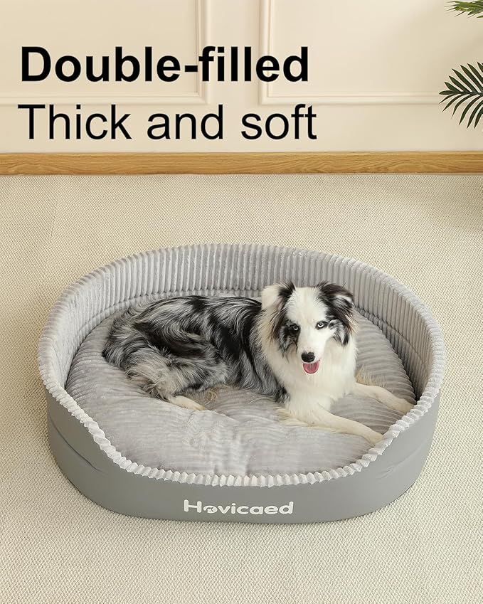 Hovicaed Dog Beds for Large Sized Dogs Orthopedic Big Dog Couch Bed Waterproof Pet Bed with Removable Mat Non-Slip Bottom 40.2x32inch XXL
