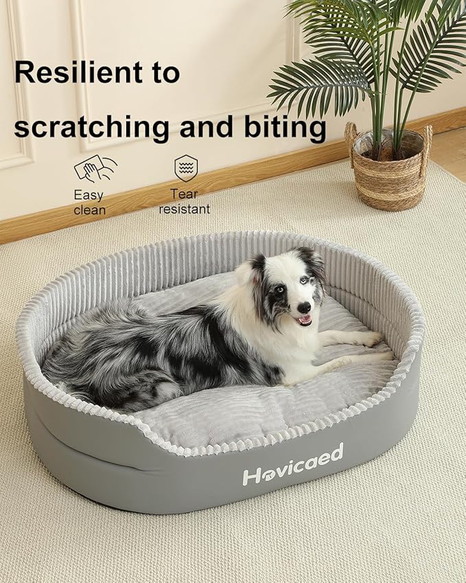 Hovicaed Dog Beds for Large Sized Dogs Orthopedic Big Dog Couch Bed Waterproof Pet Bed with Removable Mat Non-Slip Bottom 40.2x32inch XXL
