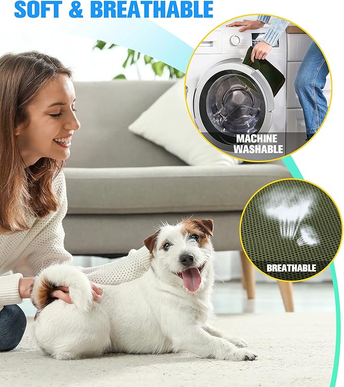 10 in 1 Dog Grooming Hammock Harness with Nail Clippers/Trimmer Nail Hammock for Trimming Grooming Sling Hange Holder for Extra Large Dogs (XXL/Under 120lb Khaki Green)