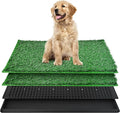 Dog Grass Pad with Tray Dog Grass Potty Patch Bathroom Mat Washable Pee Pad for Puppy Training Dog Litter Box Portable Perfect Indoor Outdoor Use 2 Reusable Artificial Turf 20x25inch